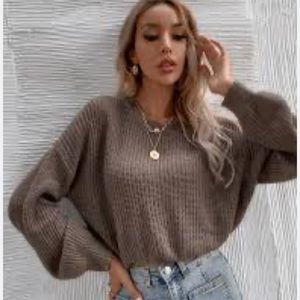 SHEIN Loose Lantern Sweater
